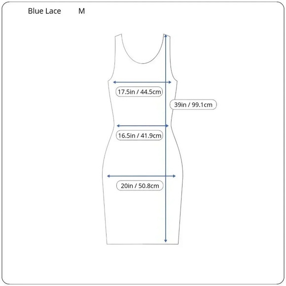 Mid Century Modern Aqua Blue Shift Dress with Lace - Picture 7 of 7